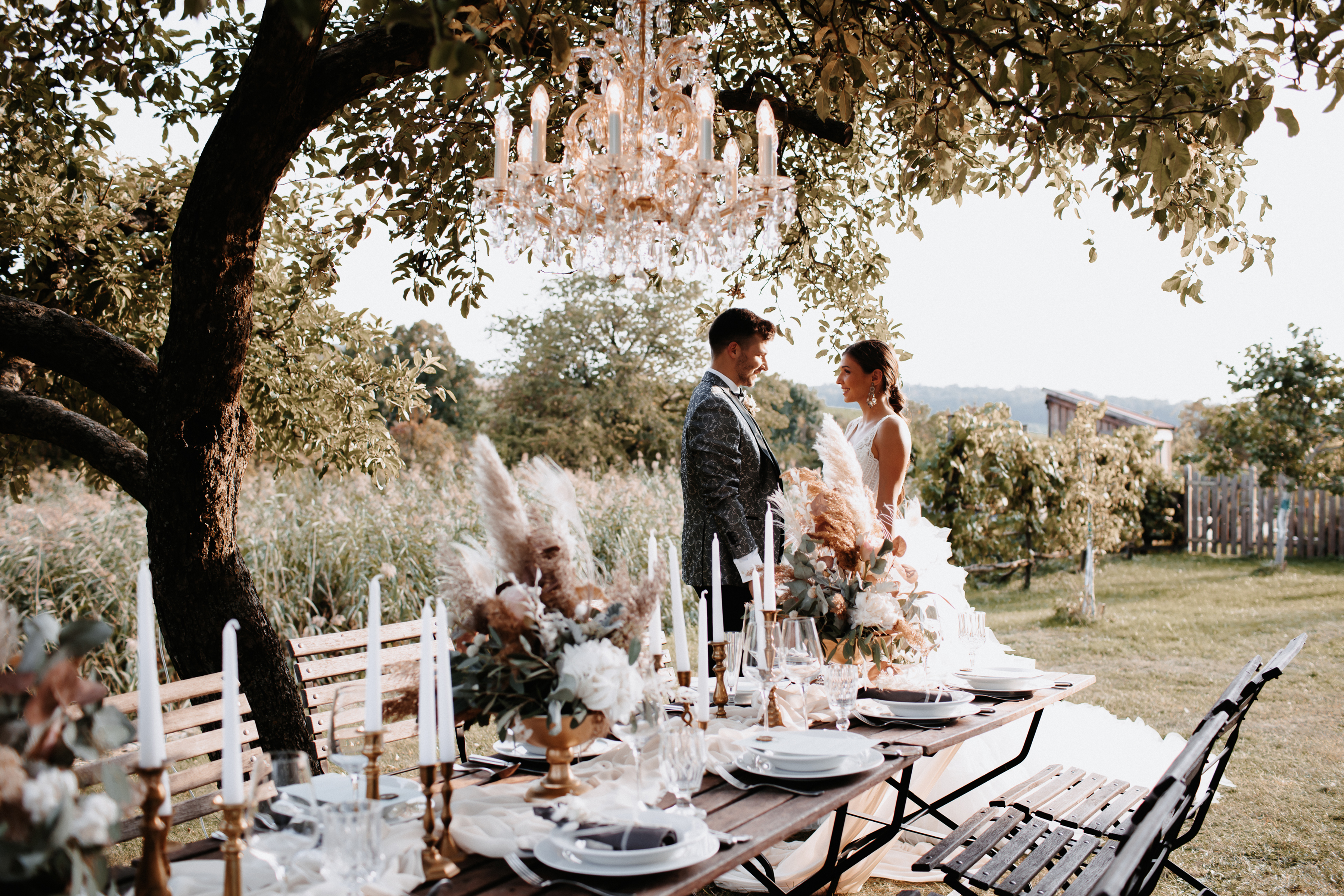 Boho Vintage Hochzeit im Schloss Haggenberg